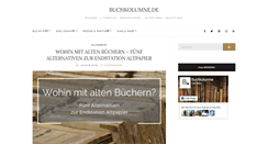 Desktop Screenshot of buchkolumne.de